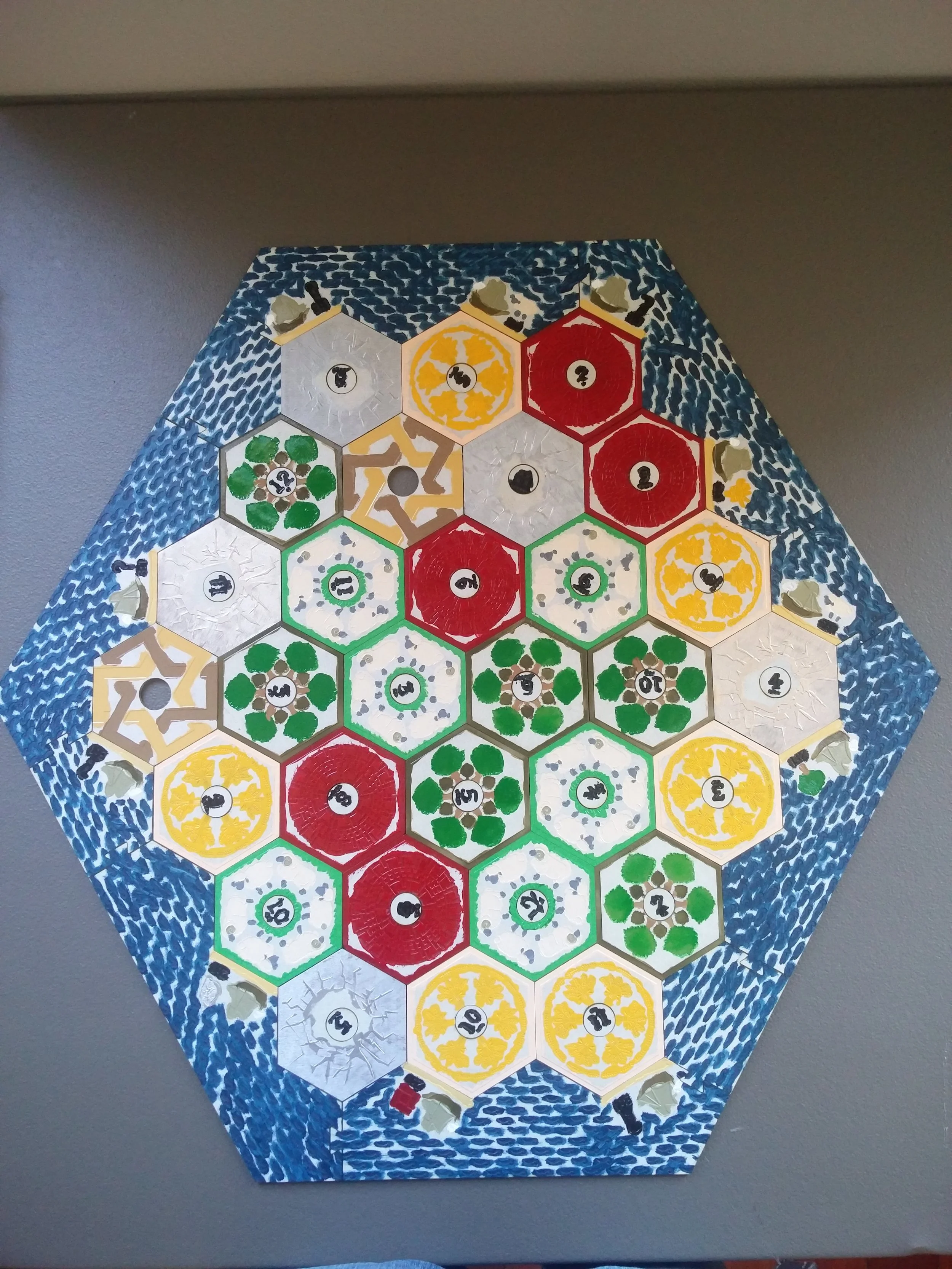  The entire board painted and put together. 