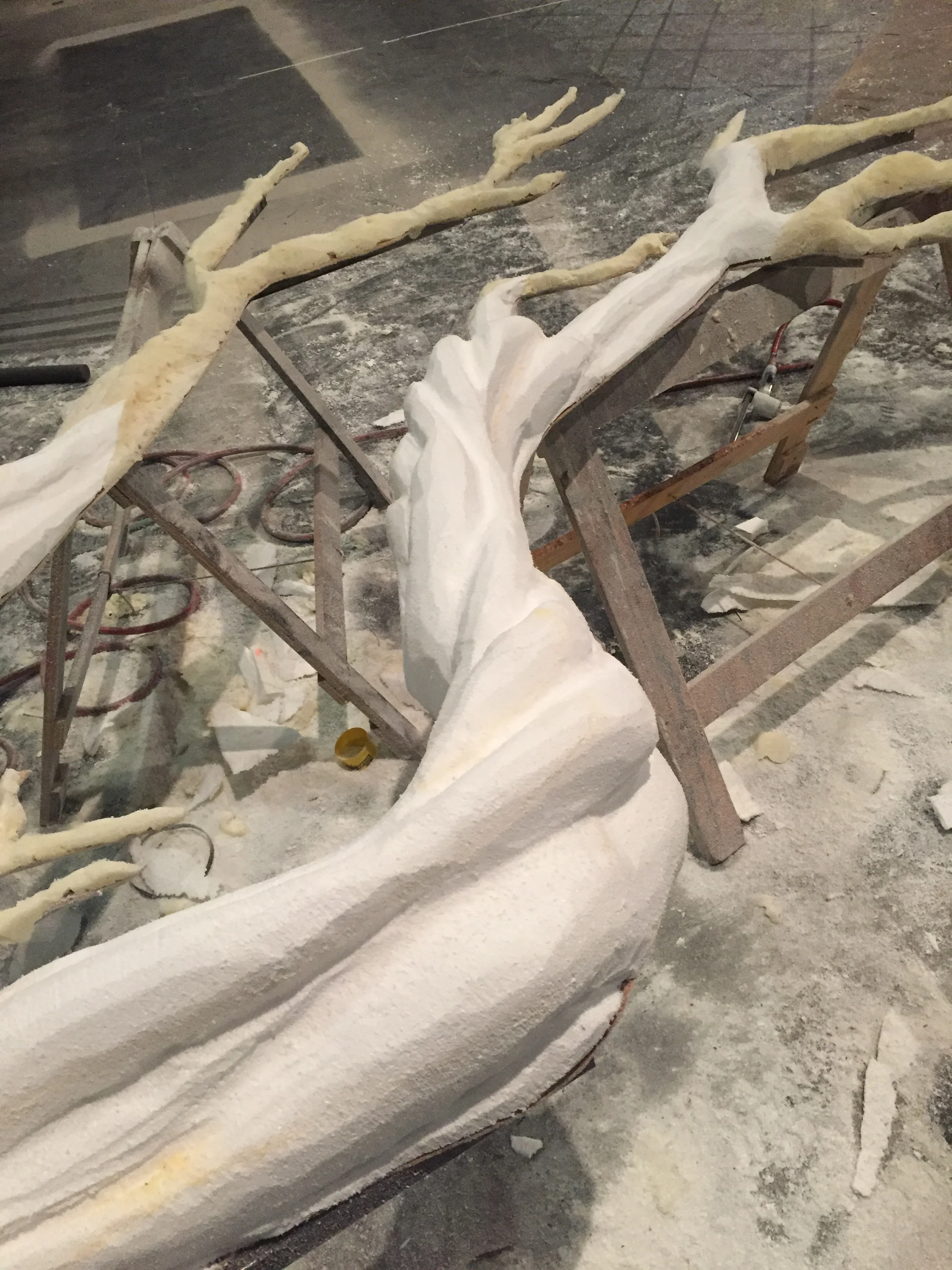 Lughnasa tree- foam sculpting:carving.JPG