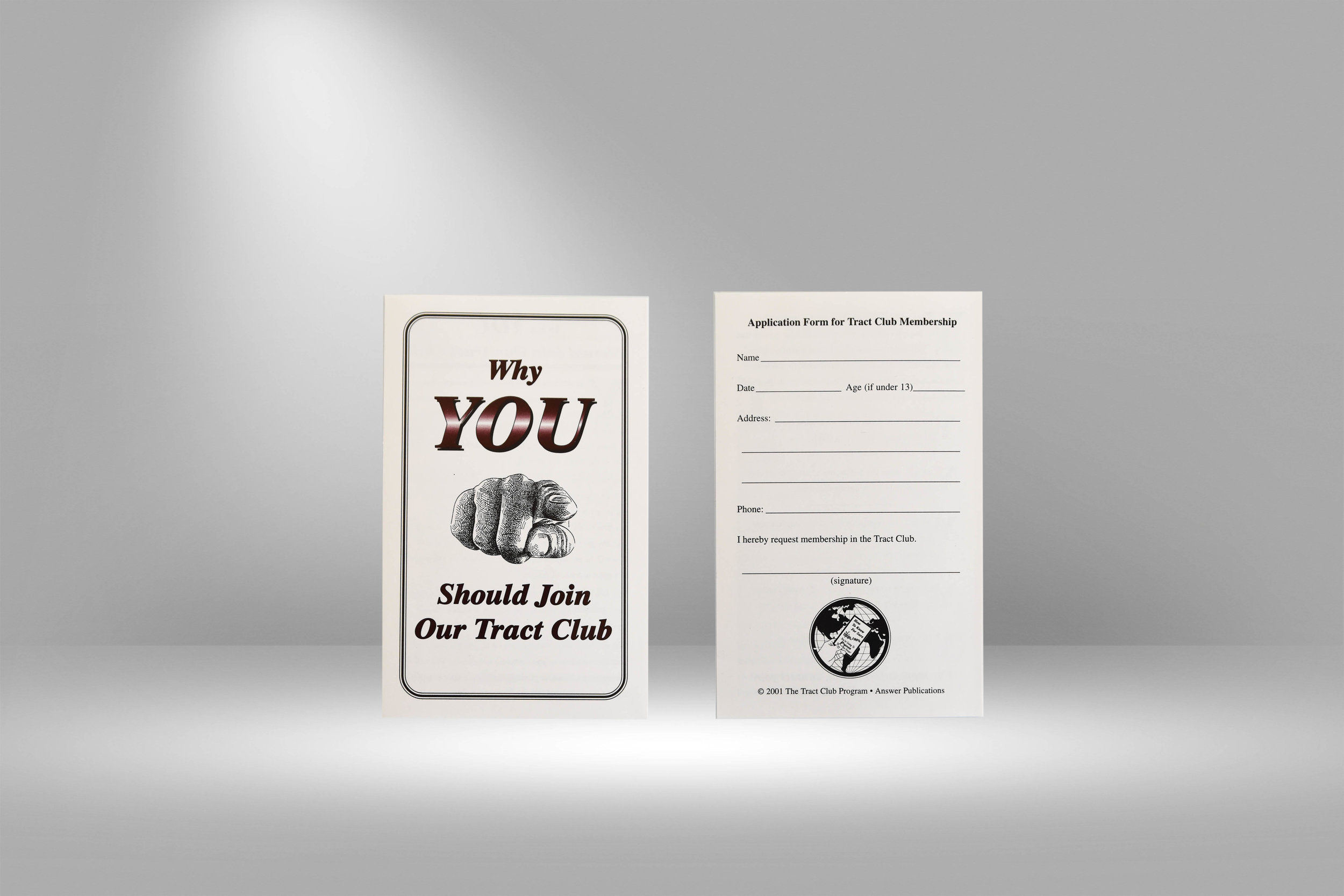 The Tract Club Enlistment Brochure