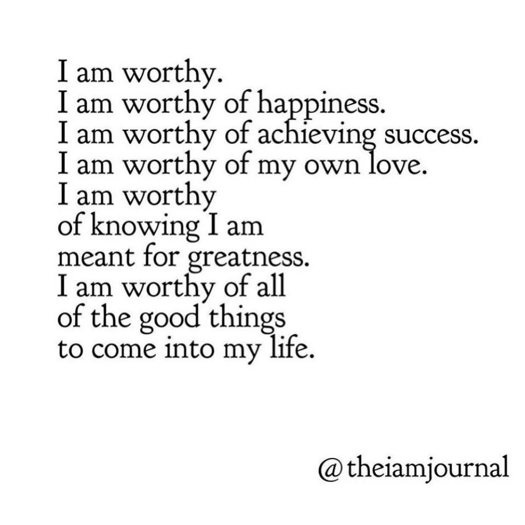 Drop a heart ❤️ if you know you are worthy!! &ldquo;I am&rdquo; the most powerful words we can say! #wisdomwednesday #iamworthy #iam #meantforgreatness