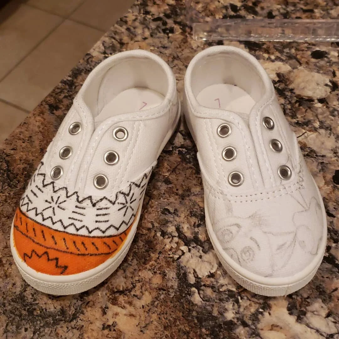 Next pair...for a very special princess. #wip