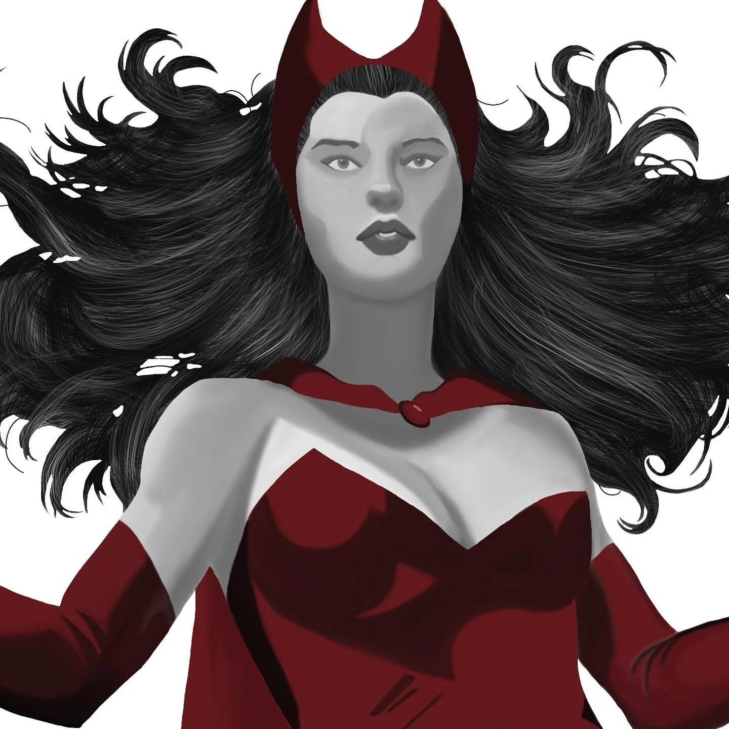 Never posted the finished product. I think it turned out good. Is everyone enjoying Wandavision? #wandamaximinoff #wandavision #marvel