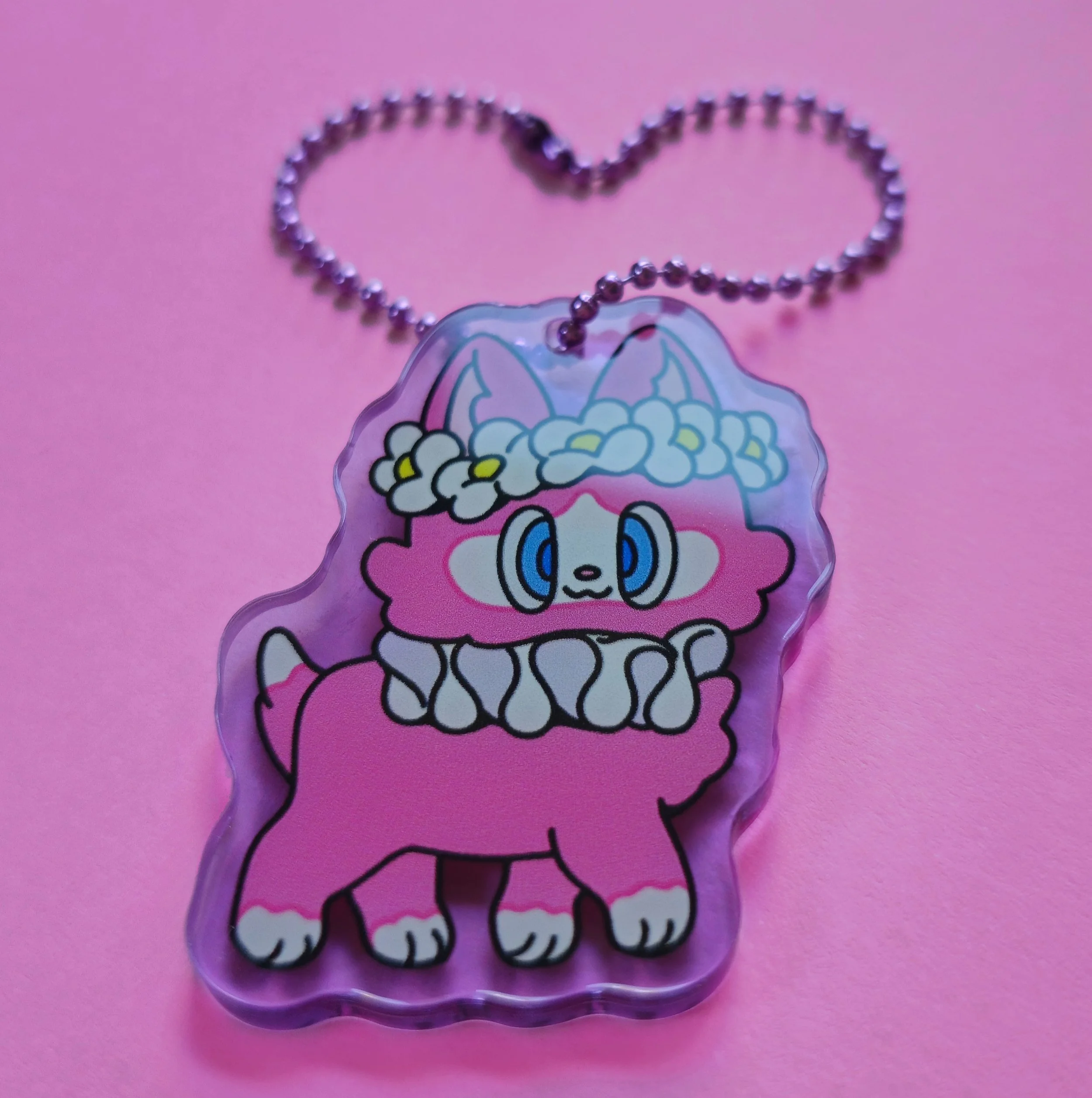Cartoon Cat Creative Halloween Colorful Whimsical Keychain Charms