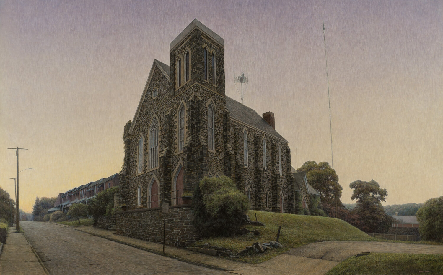   Church  Acrylic on Panel 30”X48” 