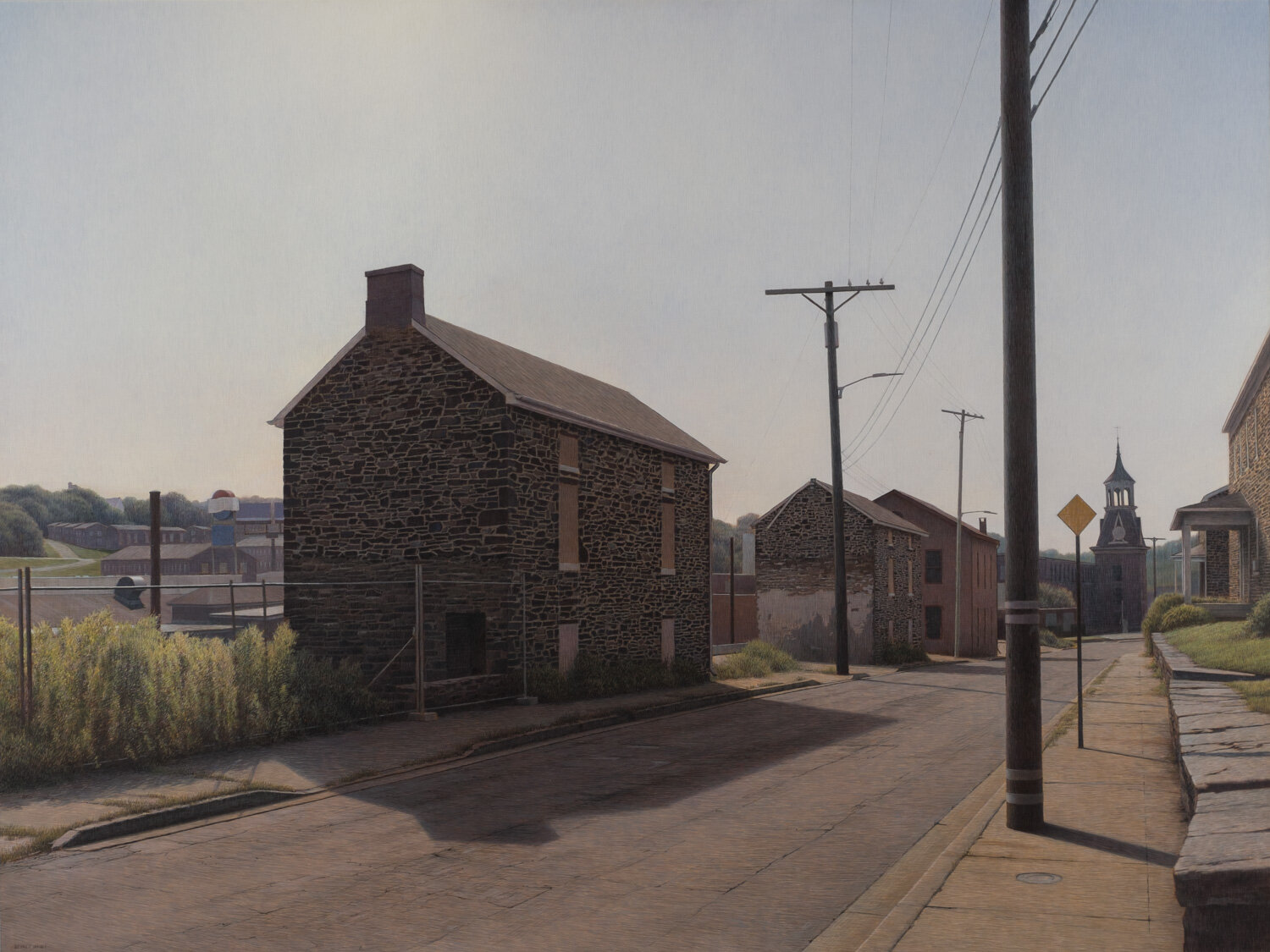   Mill Houses  Acrylic on Panel 30.5” X 40.5” 