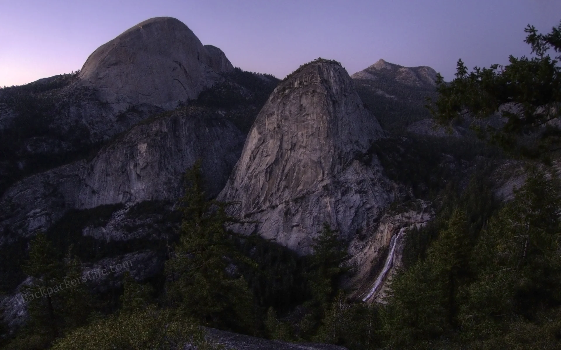 Nevada Falls at Dusk