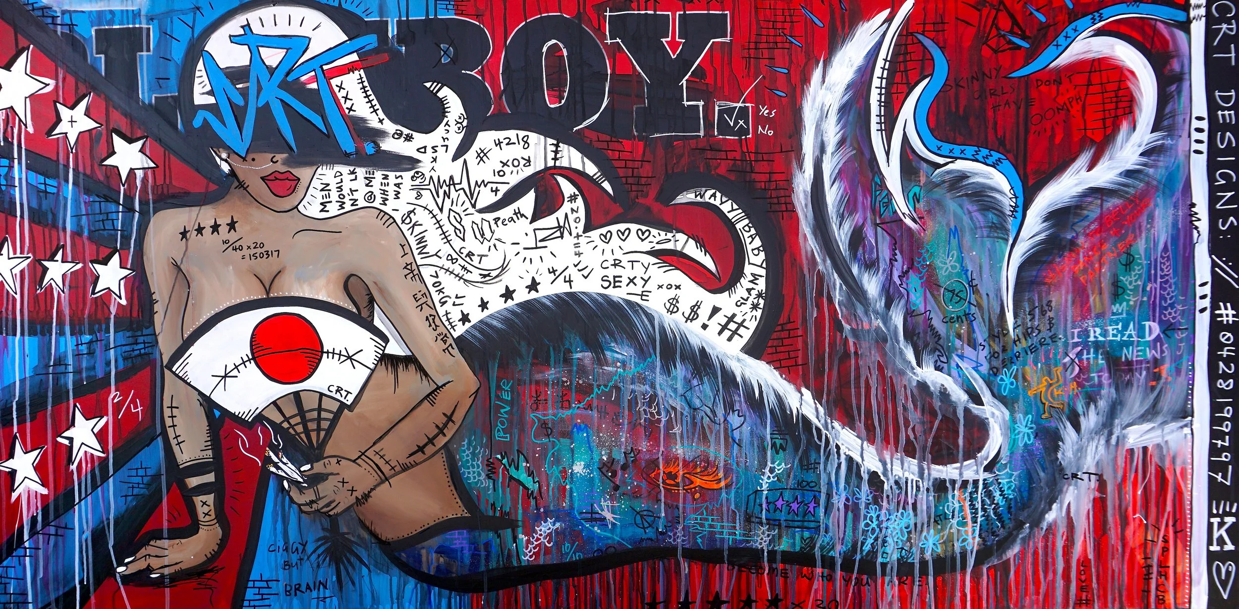 Culture 182cm x 92cm Acrylic on Board 2017 Sold