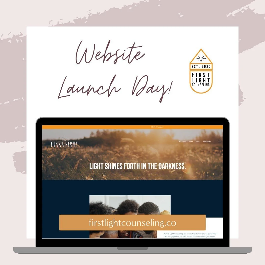 Launch day is my favorite part of any project, and it has been nothing short of a priviledge to work with @firstlightcounseling founders Satchel and Bethany Stillwell on the website for their counseling center in Southlake, Texas. I could not be more