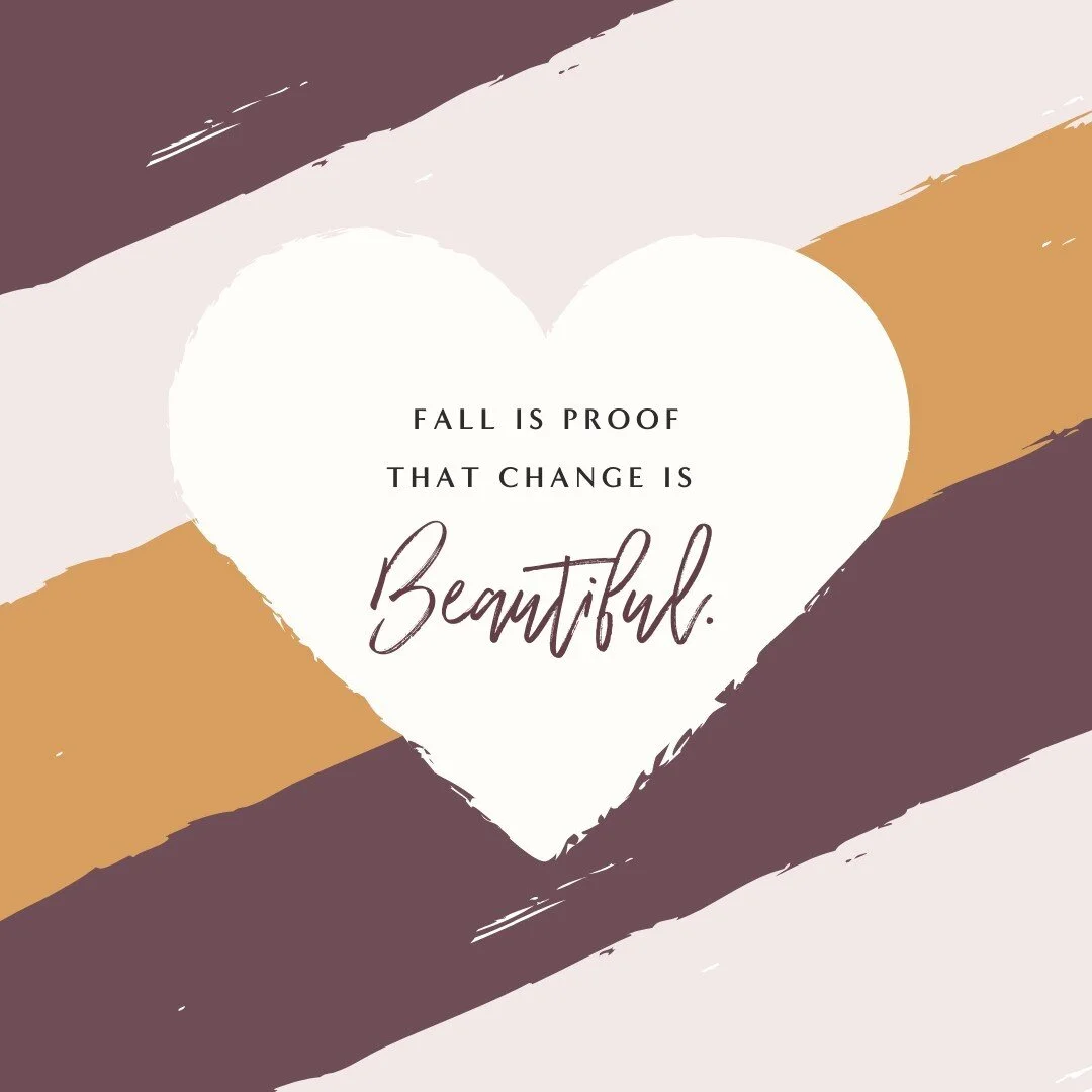 #Fall IS proof that #change is beautiful. I don't know about you, but I am living for the transition from summer to autumn. I want to hit #reset on 2020 and welcome in a new season, a beautiful season, and one full of quiet, resolved answers to the m