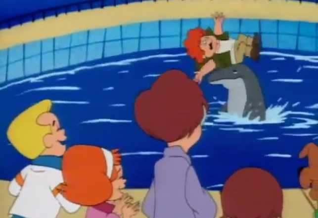  All's well that ends with a child juggled by a dolphin. 