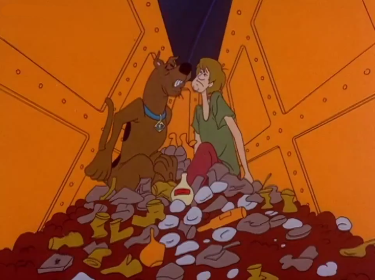  We like to think that the compactor walls are a segment of our listeners, and Scooby and Shaggy the two of us co-hosts. 