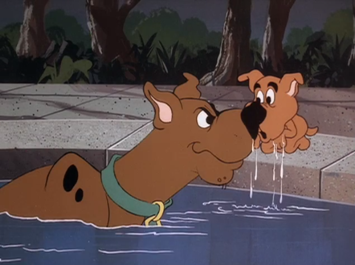  Although popular during the early series run, Scooby's feral fits of alpha aggression against Scrappy were eventually deemed "off-brand" and subsequently . . .  scrapped . 