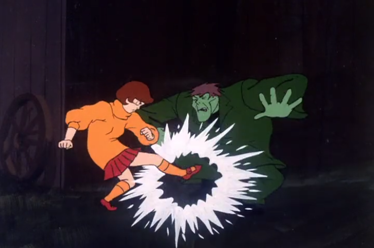  Fun fact: In every episode of Scooby-Doo Velma kicks at least one crotch (often off-screen). 