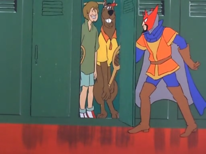  Scooby and Shaggy are overheard engaging in "locker room talk". 