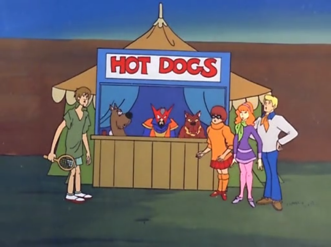  Announcer:  "HOT DOGS! WHICH DOG IS THE HOTTEST! THIS DOG? THAT DOG? YOU DECIDE! Hosted by Anthos, the Magic Man, himself!"  
