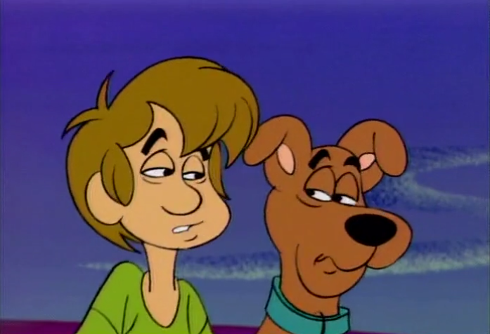  Freddie: "I think I've solved the mystery!"  Scooby and Shaggy: 