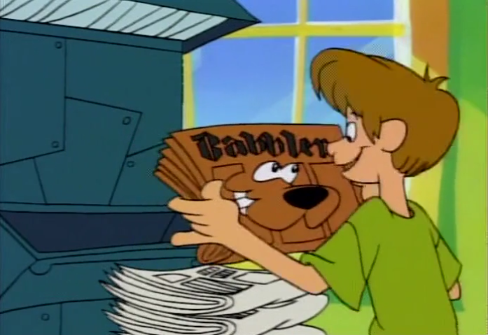  When Shaggy told Scooby "See you in the funny pages," he hadn't expected this.&nbsp;"You slay me!" laughed Shaggy. 