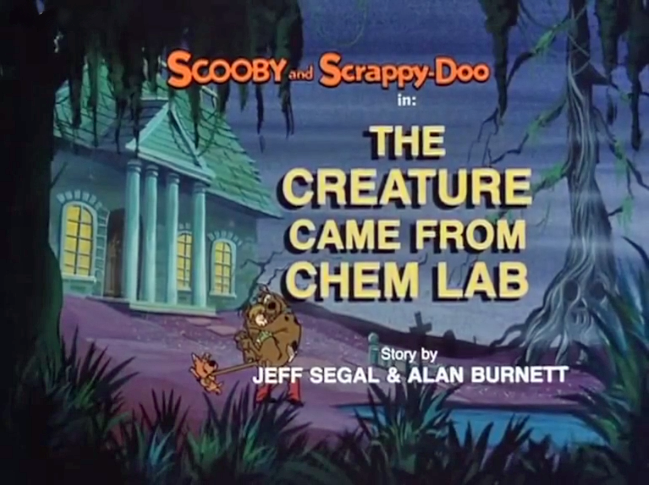   The New Scooby and Scrappy-Doo Show &nbsp;- Season 1, Episode 4: "The Creature Came from Chem Lab" - Title Card by Unknown 