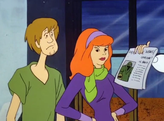  Daphne's cousin shares the news that she holds newspapers weirdly. 