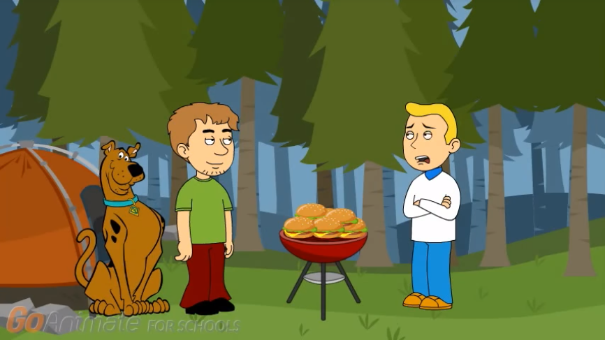  Fred confides in Scooby and Shaggy that he has a crippling fear of being mocked for his weak little burger buns. 