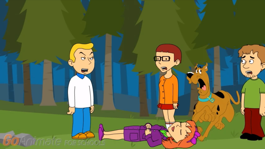  Fred chastises the gang getting weirded out over Daphne's narcolepsy. 