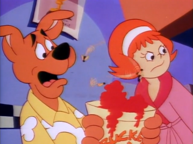  Even Scooby felt that O'Greazy's ground chuck was a tad underdone. 