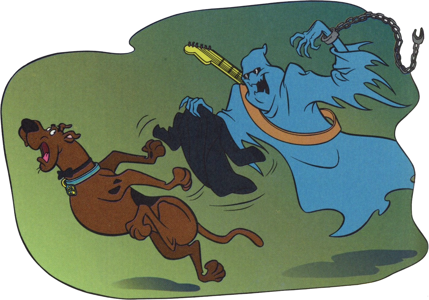  Scoob and the Groovy Ghost reenact a scene from the Bible where they play Joseph and Potiphar's wife, respectively. 