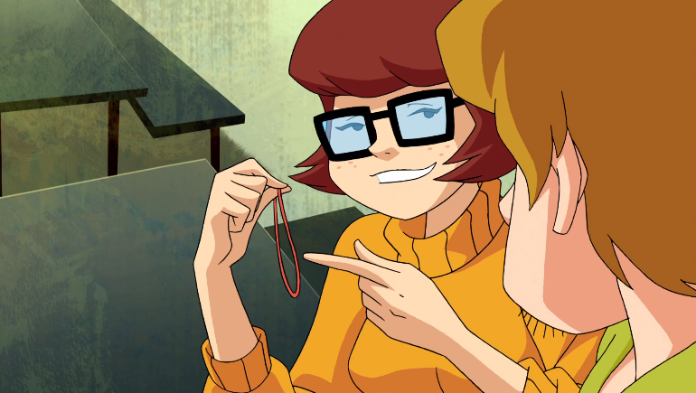 Velma shows off a strong understanding of when certain body parts are relaxed...