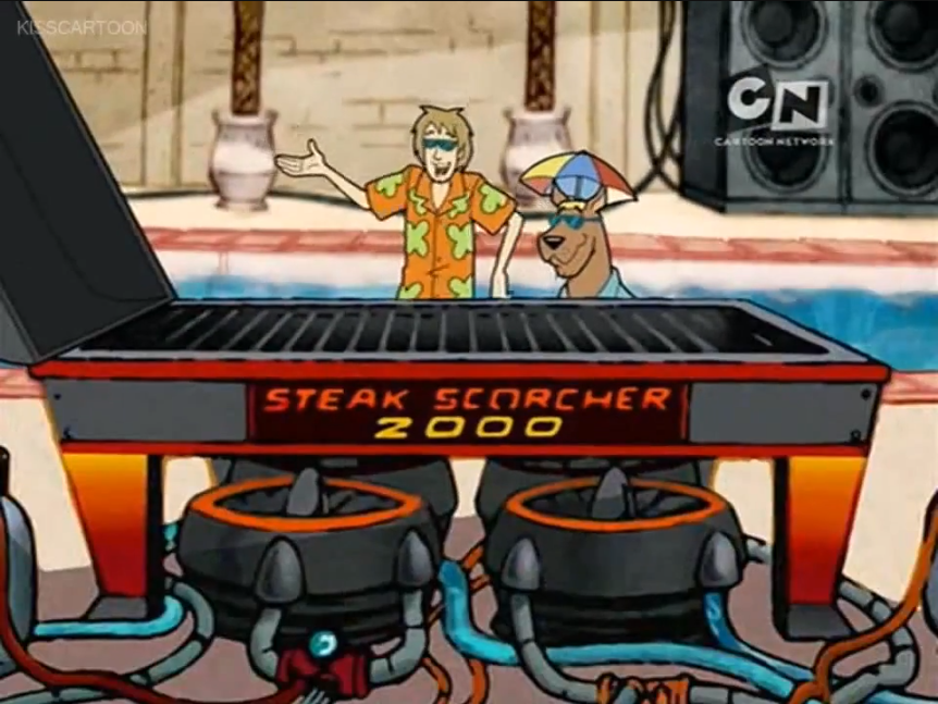  The grill’s most unique feature was the way it defied perspective.   As the salesman said, “The Scorcher 2000 is so big you literally cannot tell how far away it is.” 