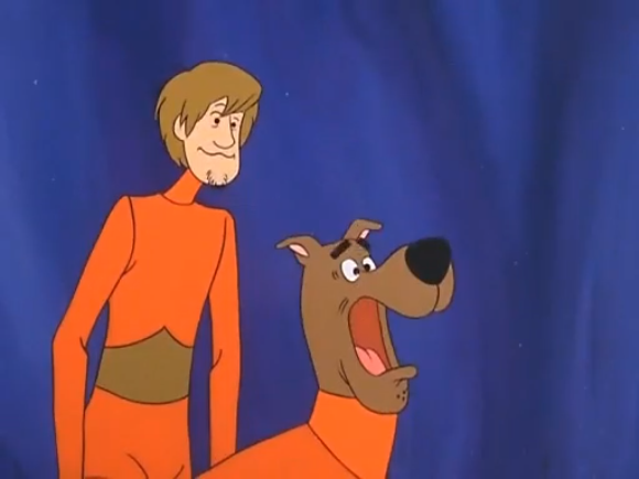  “Hey Shag and Scoob, which one of you can open your mouth the widest?”  Shaggy wished that just once Scooby would let him win. 