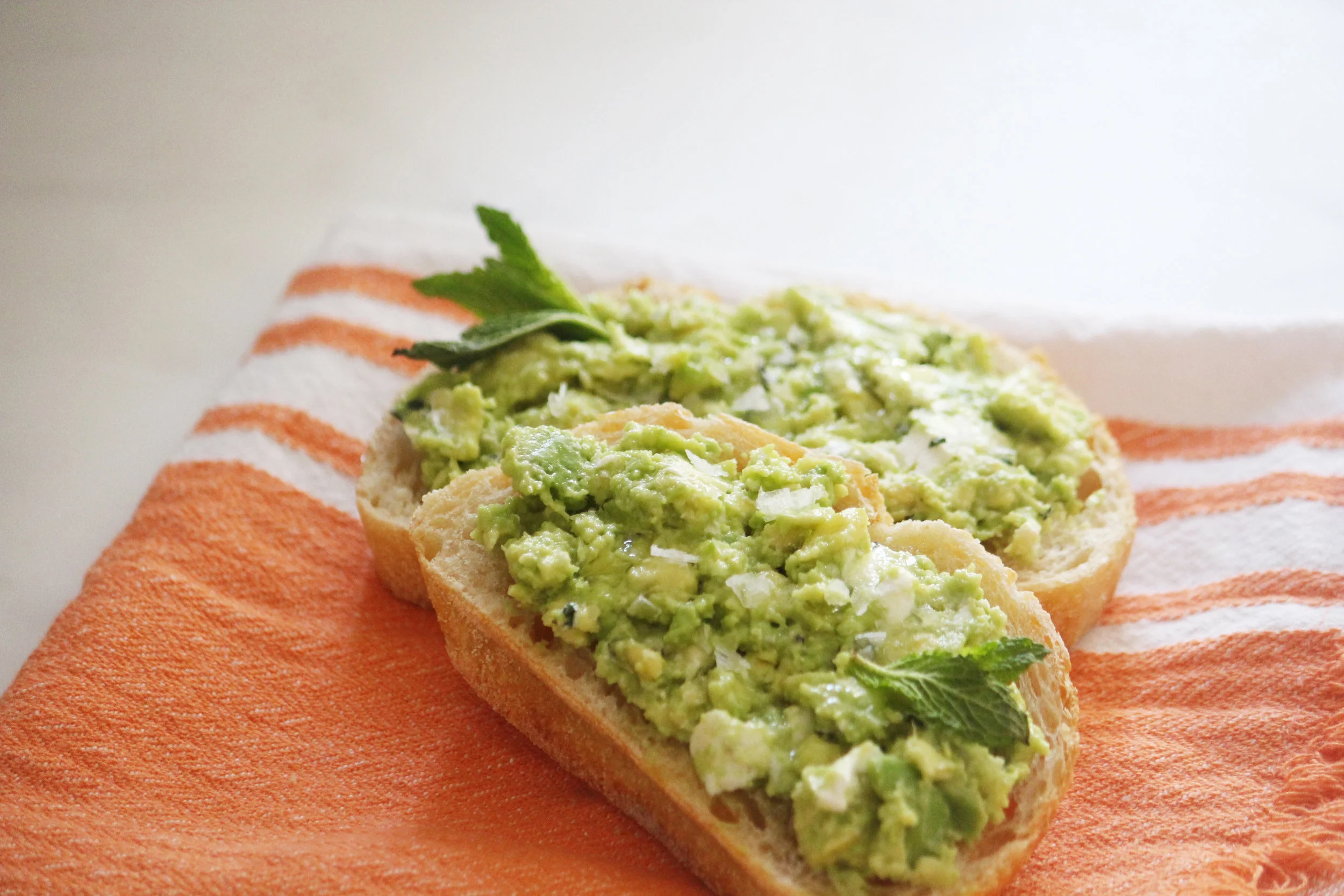 Avocado Toast with Goat Cheese and Mint — Not A Rose Girl by Jamie Ng Rose