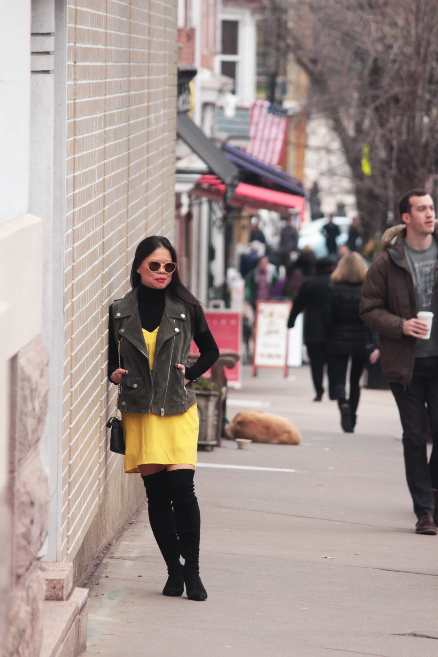 Restyling a Summer Dress for a Winter Look