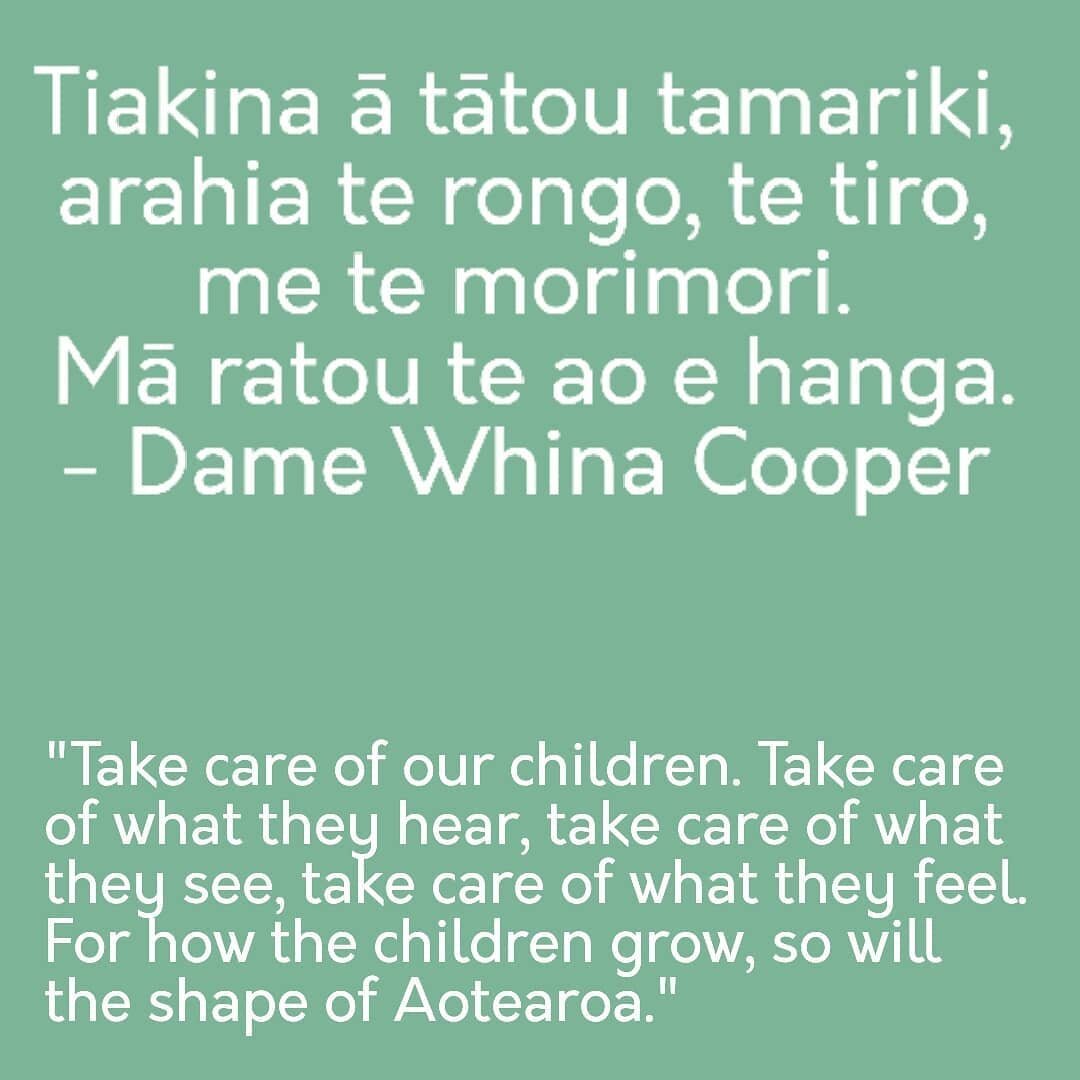 #mihimonday One of our most loved māreikura. Nothing I could say could add to the k&otilde;rero about Dame Whina Cooper.🌿🌱
.
.
.
She saw the importance of surrounding our tamariki with positive, affirmational k&otilde;rero. We share the vision she 