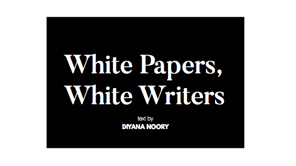 White Papers, White Writers / ICONOCLAST - Vol. 1, Fall 2016 "LAUNCH" (pg. 24)
