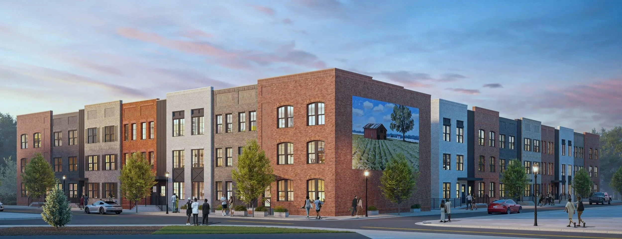   Brightleaf | Greenville, NC   Services: Construction, Development    Size: 72 Units   Type: Brownstones 