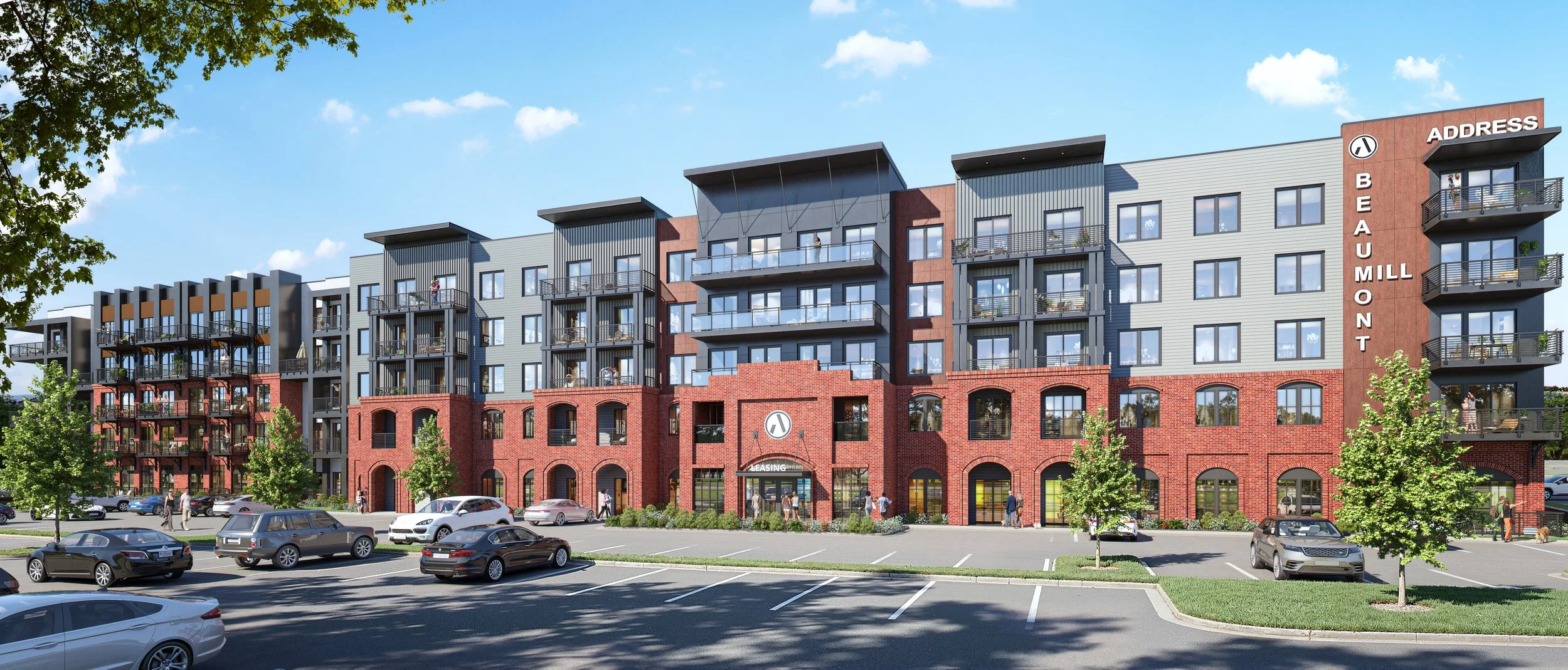   Address Beaumont Mill | Spartanburg, SC   Services: Construction, Development   Size: 275 Units   Type: 4-5 Stories 