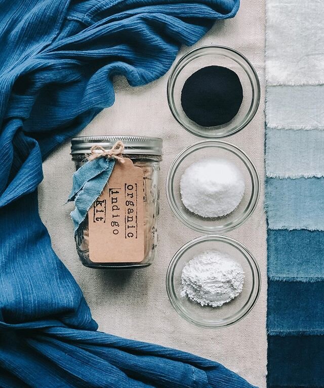 Guess what?! 🧵Natural Indigo Kits are back on my web store 💙 I&rsquo;ve found during my time at home I&rsquo;ve been staving off cabin fever with colour and experimentation, and of course with some good tunes to accompany! 🎶 This is also a great o