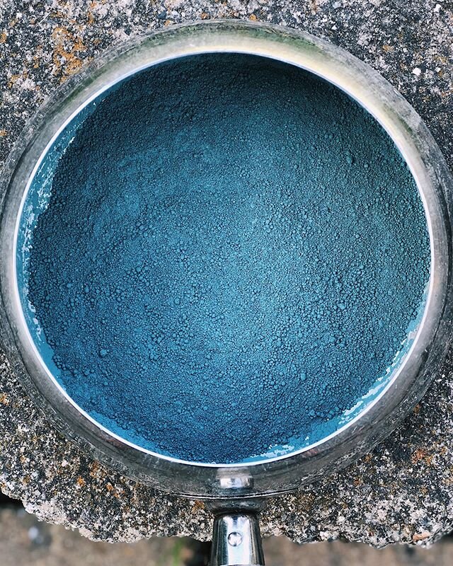 🦋 Maya Blue 🦋 I have always wanted to create this colour, and today I tried my first experiment with making it. This colour pigment has an incredibly deep, rich history and culture, and is one of the most resilient painted pigments that retains its