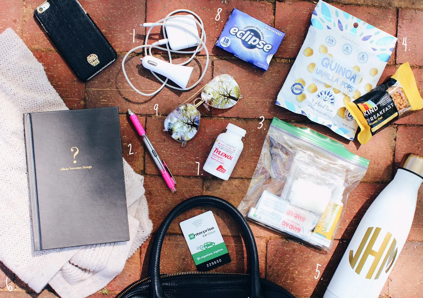 Road Trip Essentials: Bag Spill
