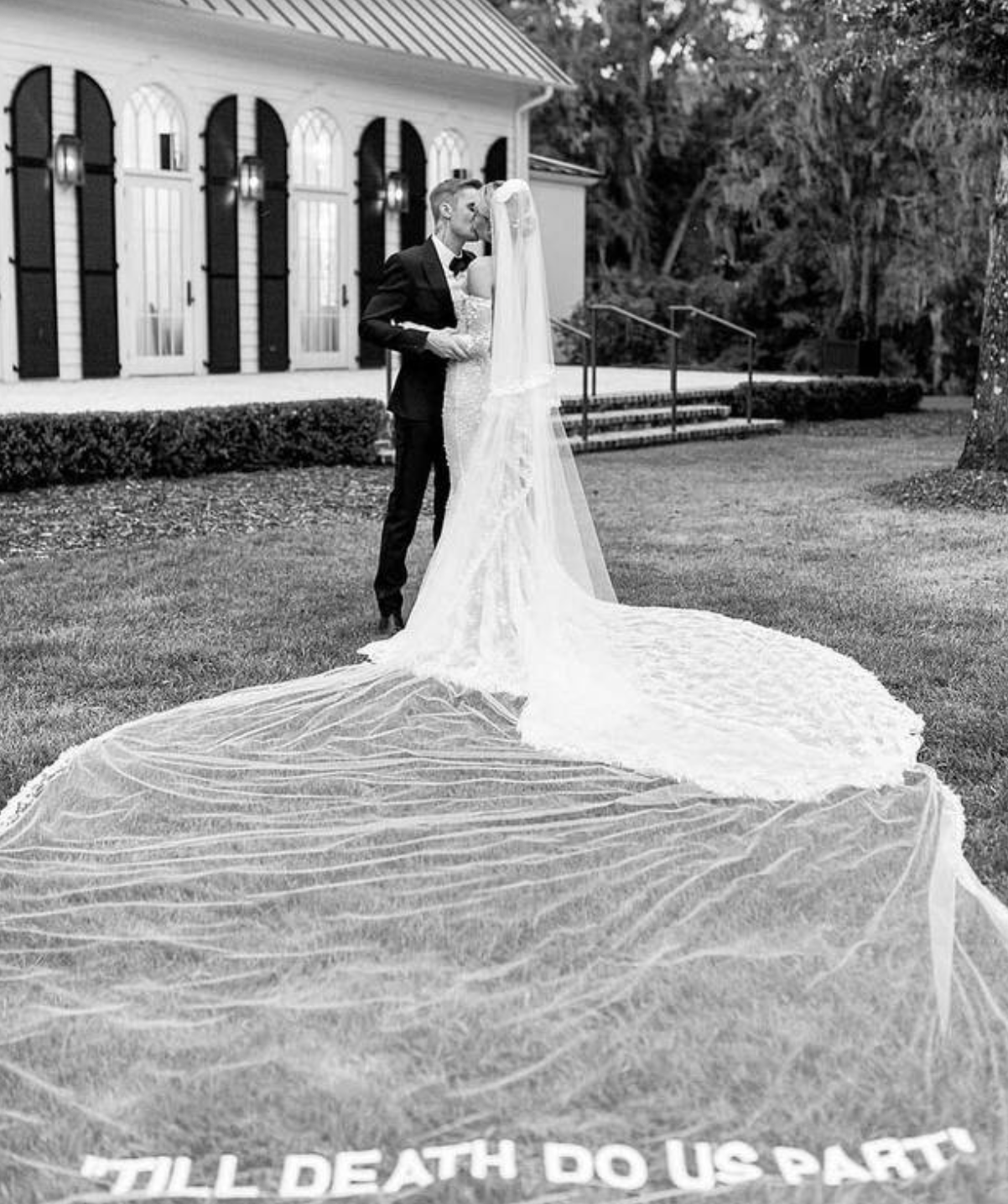 Does Hailey Bieber’s Veil Have A Typo?