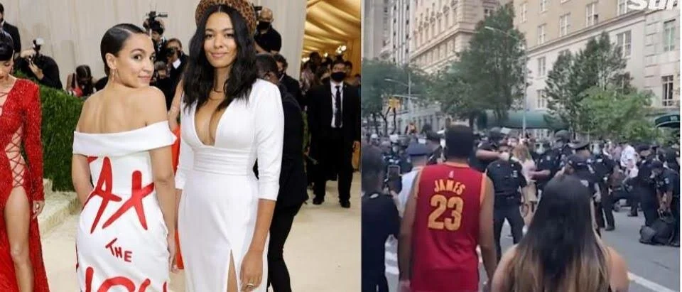 Black Lives Matter Protestors Arrested Outside of the 2021 Met Gala