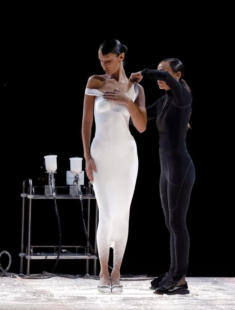 The Spray-On Dress in Paris 