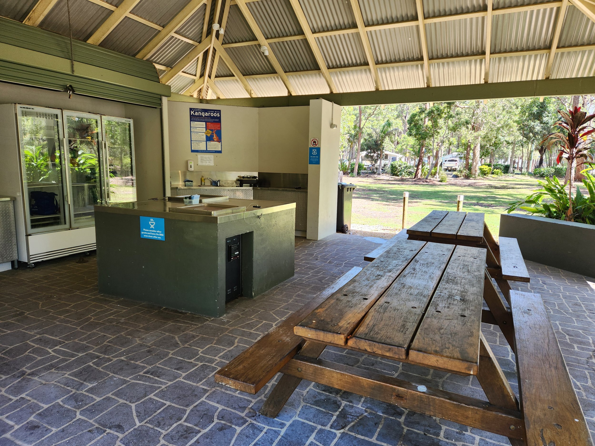 Many campsites have kitchen facilities, saving you heaps on cooking gear!