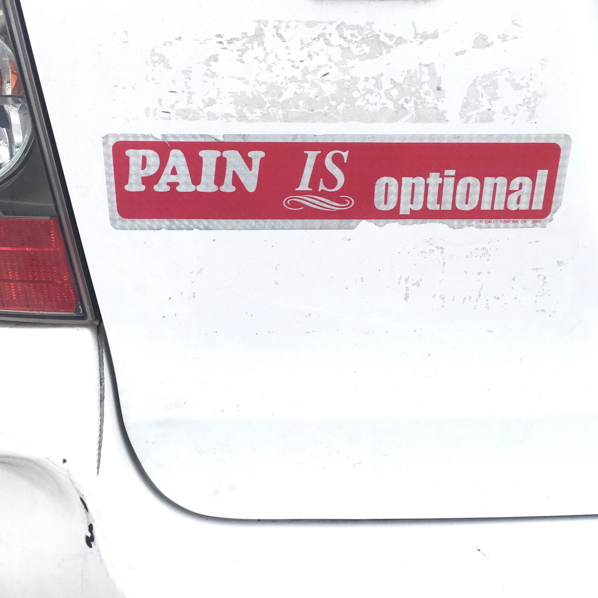  Pain Is Optional (Wal-Mart parking lot), 2018. 
