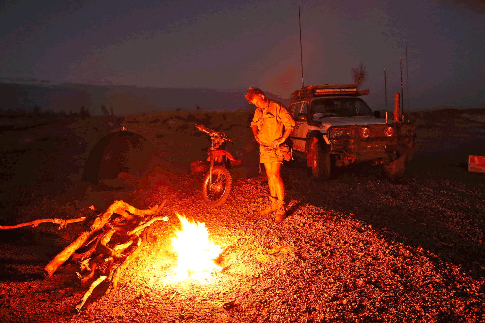  Camp out in a remote section of the Great Sandy Desert, August, 2014.&nbsp; I'd taken a motorbike to speed up getting around out there. 