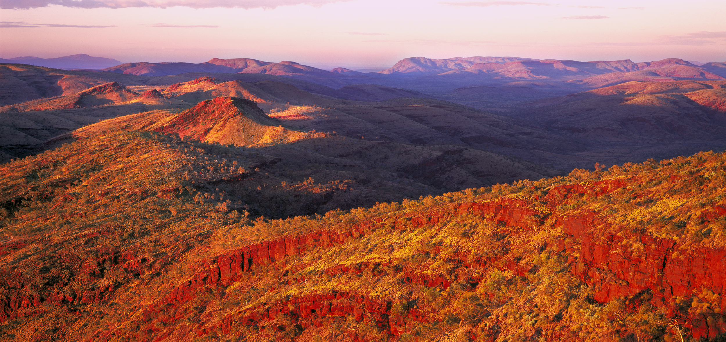  View Looking West from Mt Sheila, Hamersley Range, Western Australia, 2015.&nbsp; Edition of 3. 