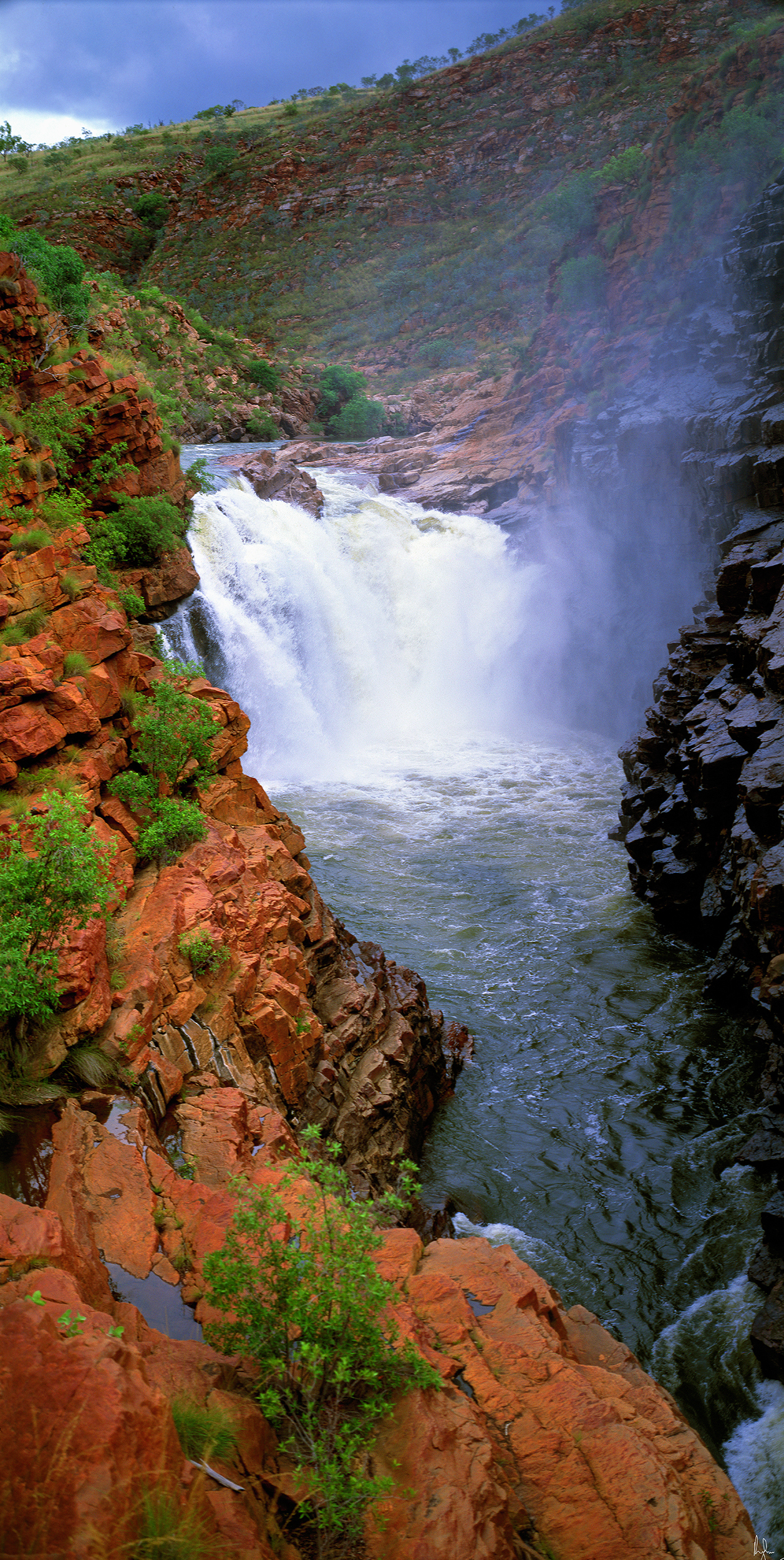  Lennard Gorge in Wet Season Flow, Kimberley, Western Australia, 2006.&nbsp; Edition of 3. 