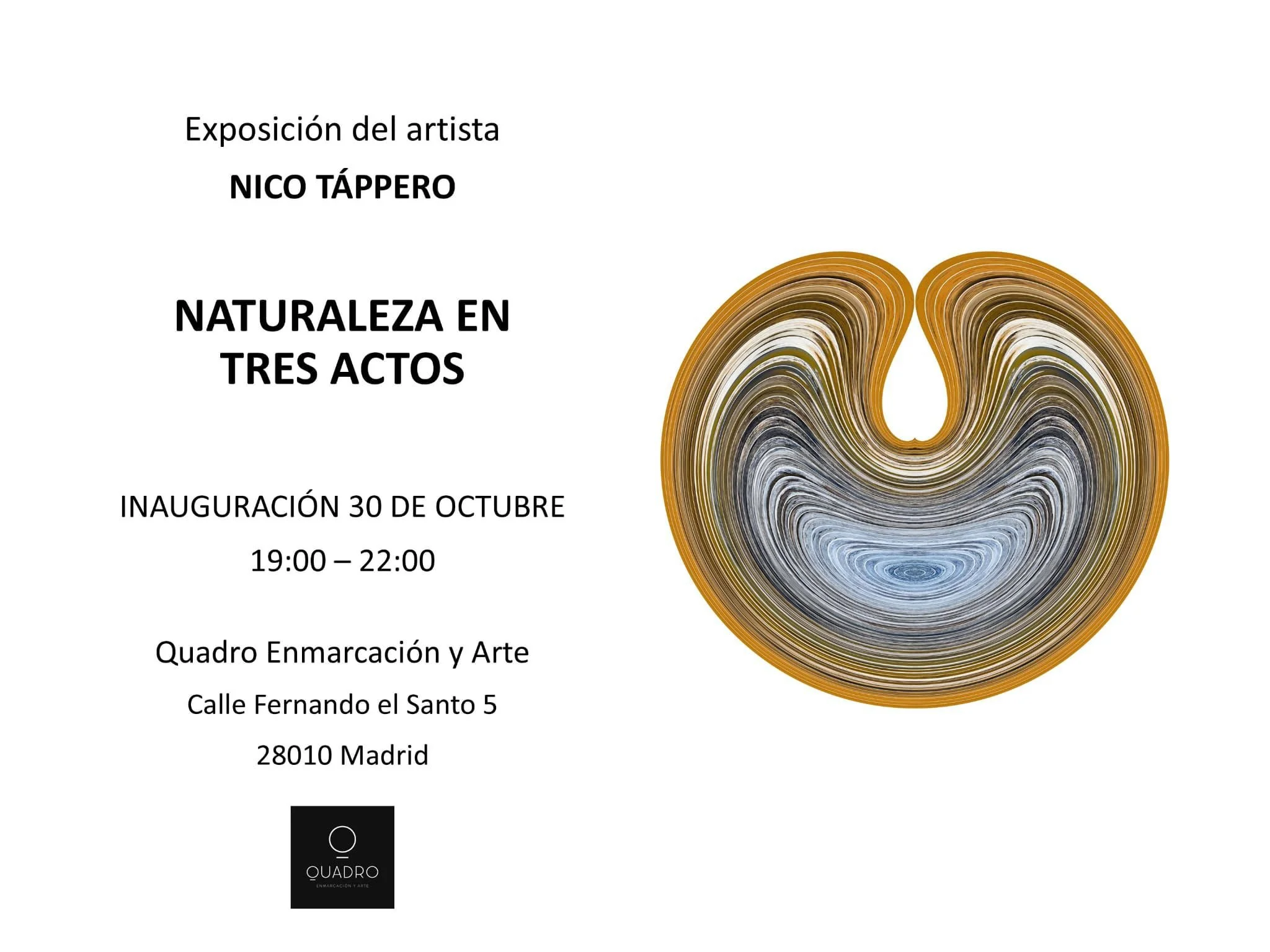 Texto curatorial "Naturaleza en tres actos" una exposición de Nico Táppero
