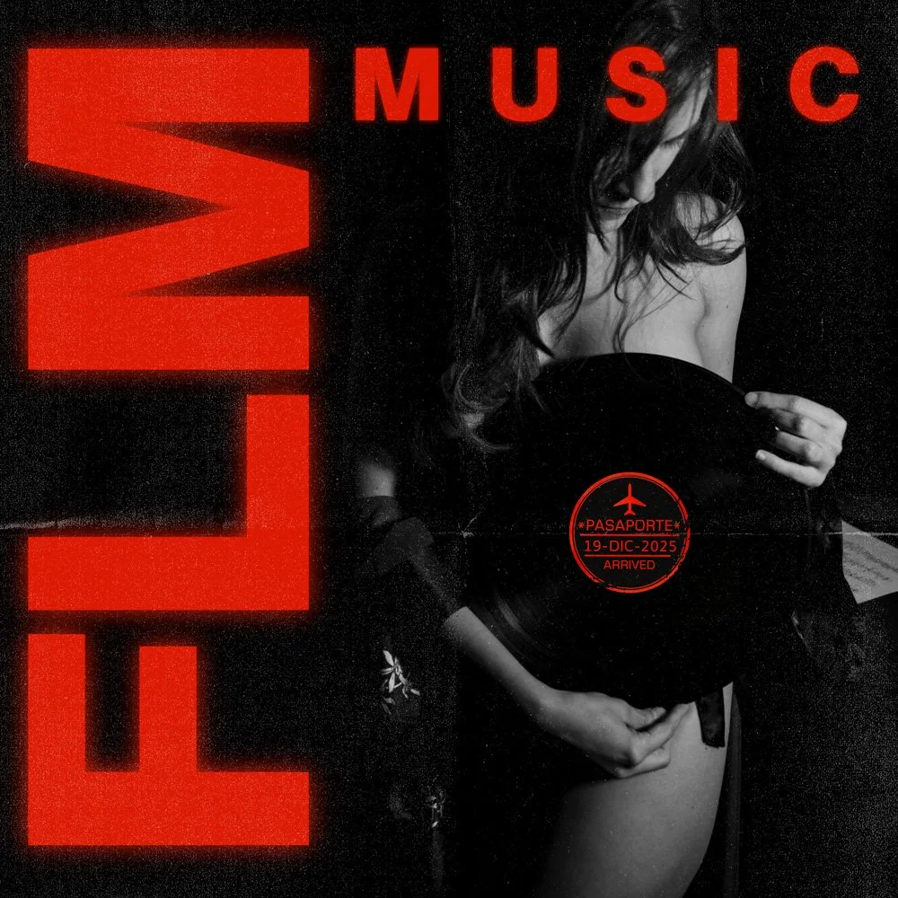 Arte y diseño de FLM Music para el lanzamiento de su nuevo disco PASAPORTE