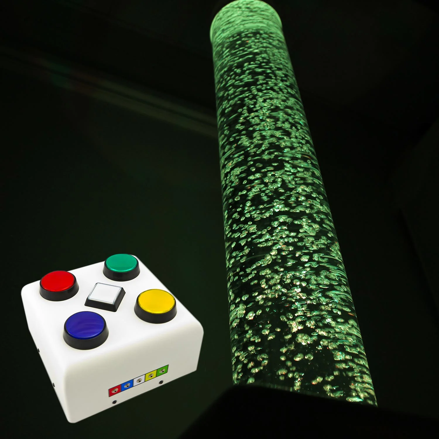 bubble tube and button contoller